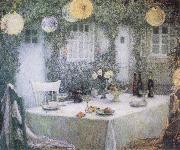 Table beneath Lanterns Le Sidaner Henri